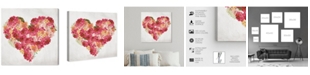 Oliver Gal Watercolor Heart Canvas Art - 12" x 12" x 1.5"